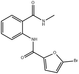 5-bromo-N-[2-(methylcarbamoyl)phenyl]furan-2-carboxamide Struktur