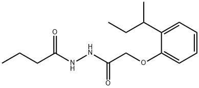 N'-[2-(2-sec-butylphenoxy)acetyl]butanohydrazide Struktur