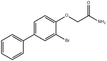 2-[(3-bromo-4-biphenylyl)oxy]acetamide Struktur