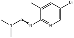 (E)-N'-(5-bromo-3-methylpyridin-2-yl)-N,N-dimethylformimidamide Struktur