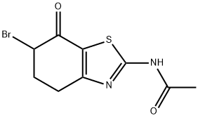 N-(6-bromo-7-oxo-4,5,6,7-tetrahydrobenzo[d]thiazol-2-yl)acetamide Struktur