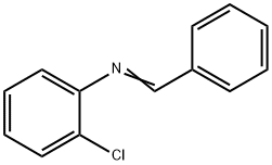 Benzenamine, 2-chloro-N-(phenylmethylene)- Struktur