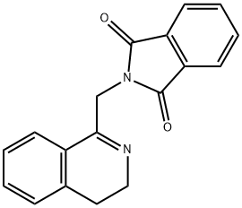 2-((3,4-dihydroisoquinolin-1-yl)methyl)isoindoline-1,3-dione Struktur