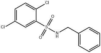 Benzenesulfonamide, 2,5-dichloro-N-(phenylmethyl)- Struktur