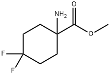 methyl 1-amino-4,4-difluorocyclohexane-1-carboxylate Struktur