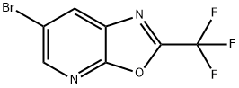 6-Bromo-2-(trifluoromethyl)oxazolo[5,4-b]pyridine Struktur