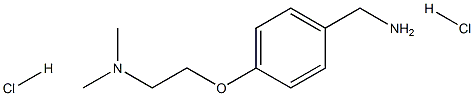 4-[2-(DIMETHYLAMINO)ETHOXY]BENZYLAMINE 2HCL Struktur