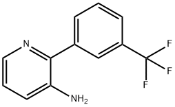 2-(3-(trifluoromethyl)phenyl)pyridin-3-amine Struktur