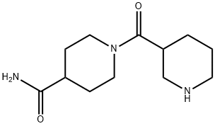 1-(piperidine-3-carbonyl)piperidine-4-carboxamide Struktur