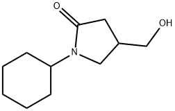 1-cyclohexyl-4-(hydroxymethyl)pyrrolidin-2-one Struktur