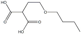 Propanedioic acid, (2-butoxyethyl)- Struktur