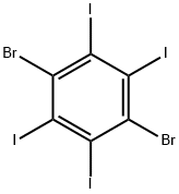 Benzene, 1,4-dibromo-2,3,5,6-tetraiodo- Struktur