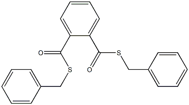 1,2-Benzenedicarbothioic acid, S,S-bis(phenylmethyl) ester Struktur