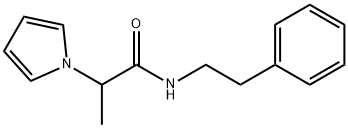 N-(2-phenylethyl)-2-(1H-pyrrol-1-yl)propanamide Struktur