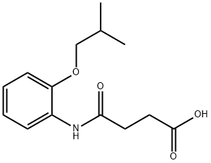 4-[(2-isobutoxyphenyl)amino]-4-oxobutanoic acid Struktur