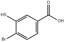 4-Bromo-3-mercapto-benzoic acid Struktur