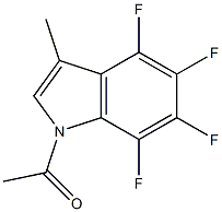 1H-Indole, 1-acetyl-4,5,6,7-tetrafluoro-3-methyl-