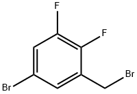 5-bromo-1-(bromomethyl)-2,3-difluorobenzene Struktur