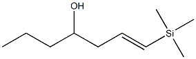 1-Hepten-4-ol, 1-(trimethylsilyl)- Struktur