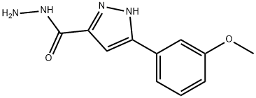 5-(3-methoxyphenyl)-1H-pyrazole-3-carbohydrazide Struktur