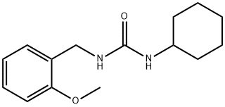 1-cyclohexyl-3-[(2-methoxyphenyl)methyl]urea Struktur