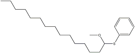 Benzene, [(1-methoxypentadecyl)thio]-