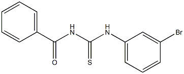 Benzamide, N-[[(3-bromophenyl)amino]thioxomethyl]- Struktur