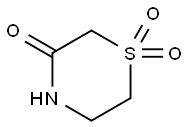 1,1-dioxide-3-Thiomorpholinone Struktur