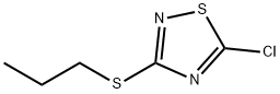 5-chloro-3-(propylsulfanyl)-1,2,4-thiadiazole Struktur