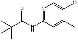 N-(5-chloro-4-methylpyridin-2-yl)pivalamide Struktur