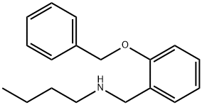 {[2-(benzyloxy)phenyl]methyl}(butyl)amine Struktur