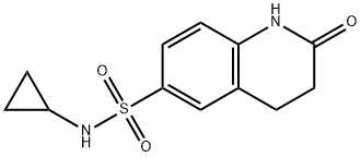 N-cyclopropyl-2-oxo-3,4-dihydro-1H-quinoline-6-sulfonamide Struktur