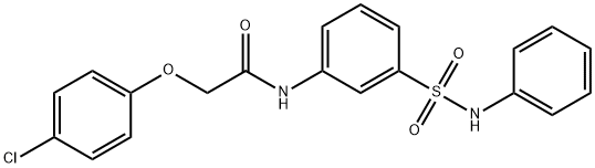 N-[3-(anilinosulfonyl)phenyl]-2-(4-chlorophenoxy)acetamide Struktur