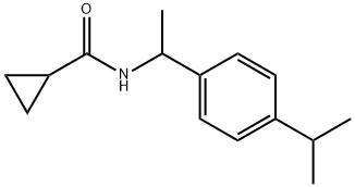 N-[1-(4-propan-2-ylphenyl)ethyl]cyclopropanecarboxamide Struktur