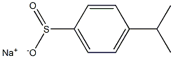 Benzenesulfinic acid, 4-(1-methylethyl)-, sodium salt Struktur