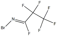 Propanimidoyl fluoride, N-bromo-2,2,3,3,3-pentafluoro-, (Z)- Struktur