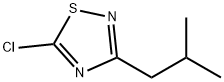 5-chloro-3-(2-methylpropyl)-1,2,4-thiadiazole Struktur