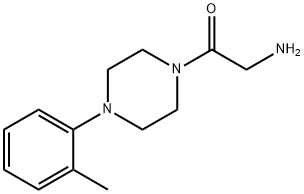 2-amino-1-[4-(2-methylphenyl)piperazin-1-yl]ethan-1-one Struktur