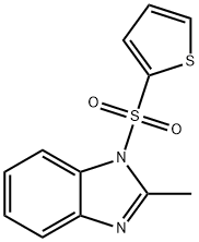 2-methyl-1-thiophen-2-ylsulfonylbenzimidazole Struktur