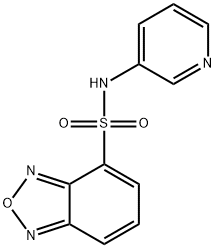 N-pyridin-3-yl-2,1,3-benzoxadiazole-4-sulfonamide Struktur