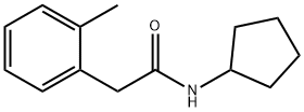 N-cyclopentyl-2-(2-methylphenyl)acetamide Struktur