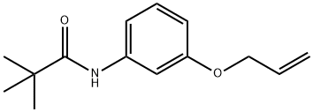 2,2-dimethyl-N-(3-prop-2-enoxyphenyl)propanamide Struktur