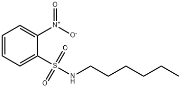 N-hexyl-2-nitrobenzenesulfonamide Struktur