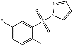 1-(2,5-difluorophenyl)sulfonylpyrazole Struktur