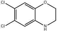 6,7-Dichloro-3,4-dihydro-2H-benzo[1,4]oxazine Struktur