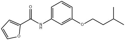 N-[3-(3-methylbutoxy)phenyl]furan-2-carboxamide Struktur