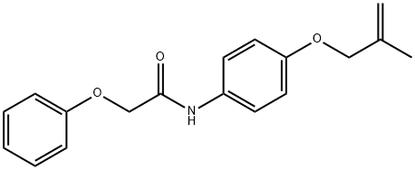 N-{4-[(2-methyl-2-propen-1-yl)oxy]phenyl}-2-phenoxyacetamide Struktur