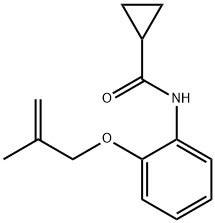 N-{2-[(2-methyl-2-propen-1-yl)oxy]phenyl}cyclopropanecarboxamide Struktur