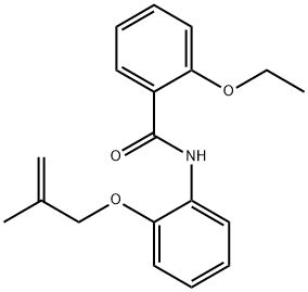 2-ethoxy-N-{2-[(2-methyl-2-propen-1-yl)oxy]phenyl}benzamide Struktur