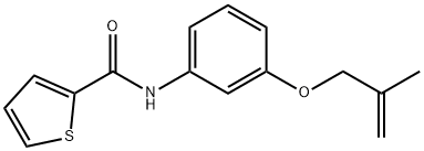 N-{3-[(2-methyl-2-propen-1-yl)oxy]phenyl}-2-thiophenecarboxamide Struktur